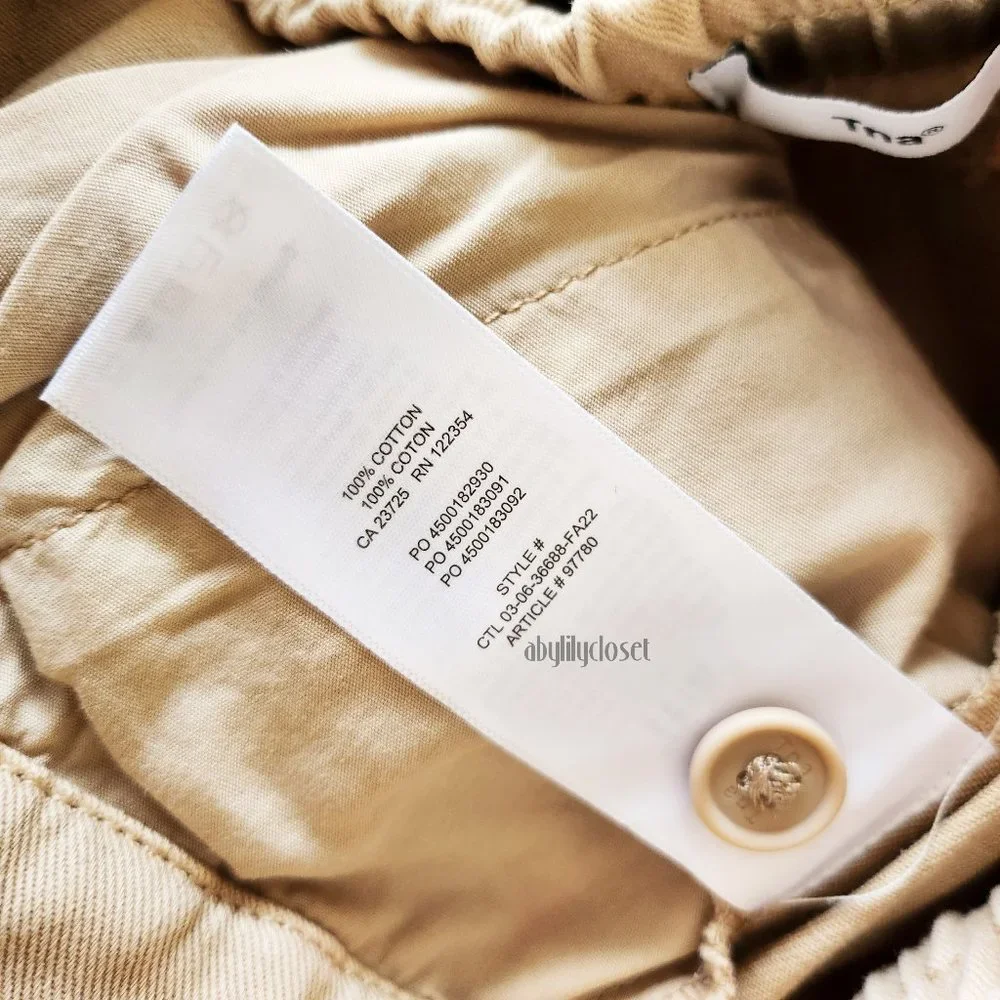 NWT TNA Aritzia Belted Cargo Pant Gd Humus Beige XS - Picture 12 of 13